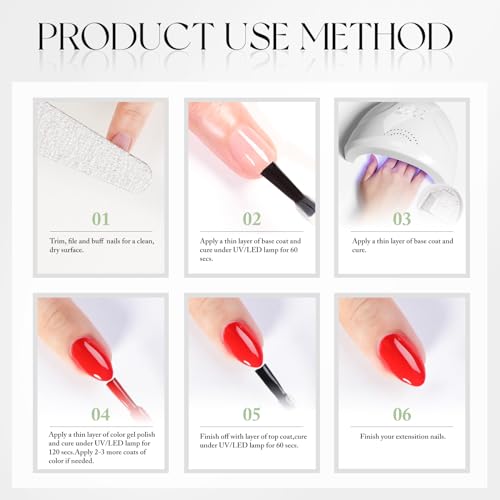 Double Rhythm 15ML Gel Nail Polish Pure Sheer Same Color Same Bottle Gel Polish Art Manicure Salon DIY at Home for Women (Milky White-A1075)