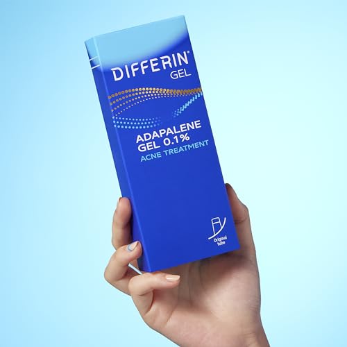 Differin Acne Retinoid Treatment Gel, 0.1% Adapalene, 15g Tube | Over-The-Counter Retinoid, Clears Acne And Prevents Breakouts, Gentle For Sensitive Skin, 30-Day Supply, 15G Tube