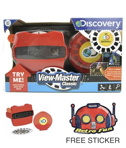 Big Game Toys~3D View-Master Discovery Kids with Free BGT Sticker Dinosaurs Marine Animals Viewmaster Viewer Box Set