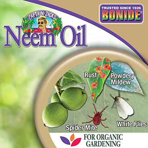 Bonide Captain Jack's Neem Oil, 32 oz Ready-to-Use Spray | Multi-Purpose Fungicide, Insecticide and Miticide, For Plants, For Organic Gardening