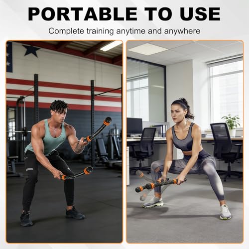Ropeless Battle Ropes for Home Gym,Cordless Battle Rope for HIIT & Cardio | Weighted Ropeless Battle Rope,Adjustable,Strength Building,Cardio Fitness,Arm Trainer Workout Equipment for Men Women