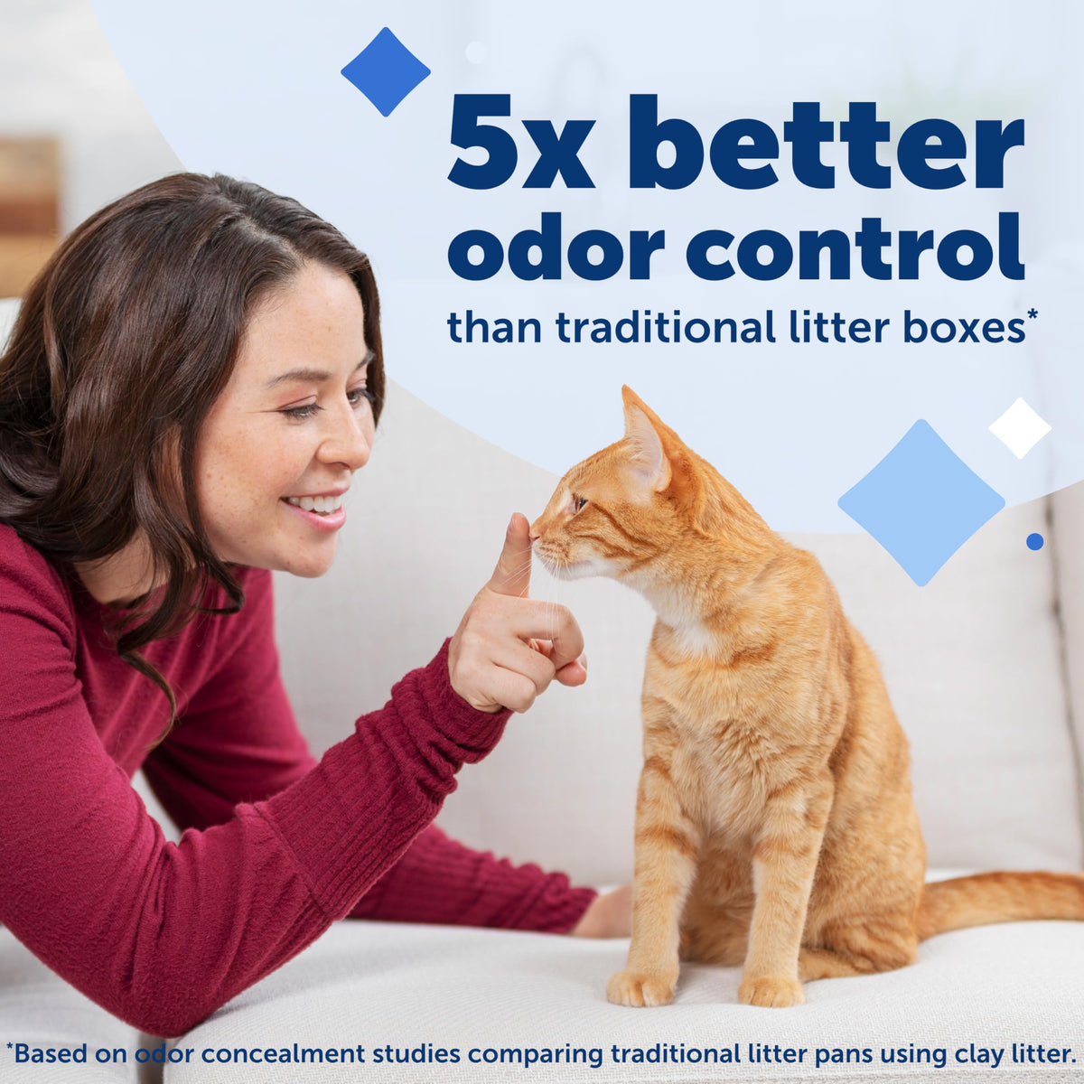 PetSafe ScoopFree Disposable Crystal Cat Litter Tray, Fresh Scent, 3 Pack | No-Scoop Crystal Cat Litter, 5x Faster Odor Control, 99% Dust-Free, Easy Cleanup, Leak-Proof Disposable Tray Refill with Lid