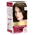L'Oreal Paris Excellence Crème Permanent Hair Dye, Triple Care Hair Color with Hyaluronic Acid for 100% Gray Coverage, 4 Dark Brown, 1 Kit (Packaging May Vary)