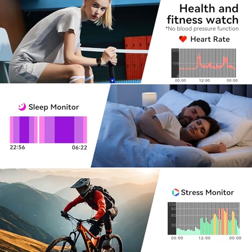 Smart Watch for Men Women, 1.83" HD Touch Screen with Bluetooth Call, IP68 Waterproof, 140+ Sport Modes, Fitness Tracker with Heart Rate & Sleep Monitor, Pedometer, Compatible with Android iPhone
