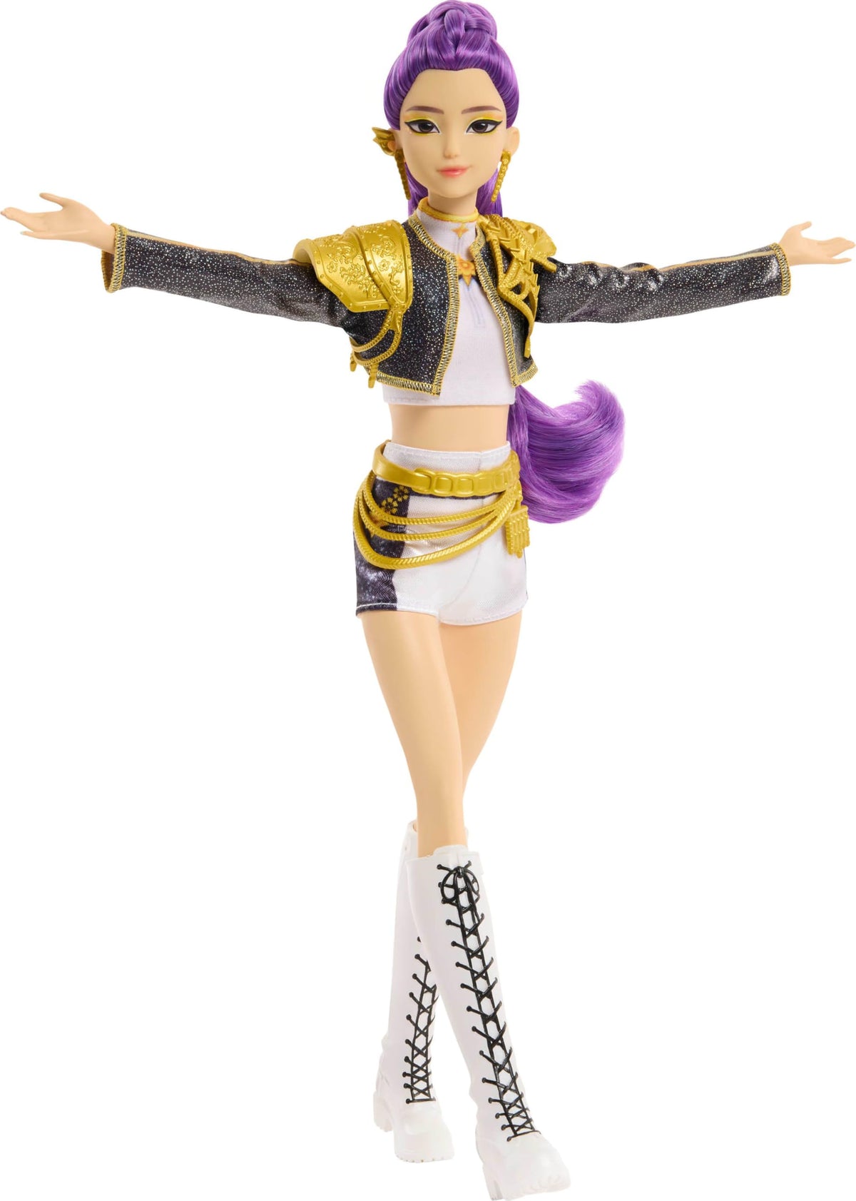 ​Mattel Kpop Demon Hunters HUNTR/X Rumi “Golden” Singing Doll | Wearing Removable Signature Outfit, 5 Posable Joints, Inspired by the Movie