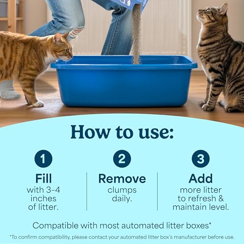 Fresh Step Odor Shield Multi Cat Clumping Cat Litter, 14 lb. | Febreze Freshness, Odor Shield with Ammonia Block Technology, Low Dust, Compatible with Most Automatic Litter Boxes