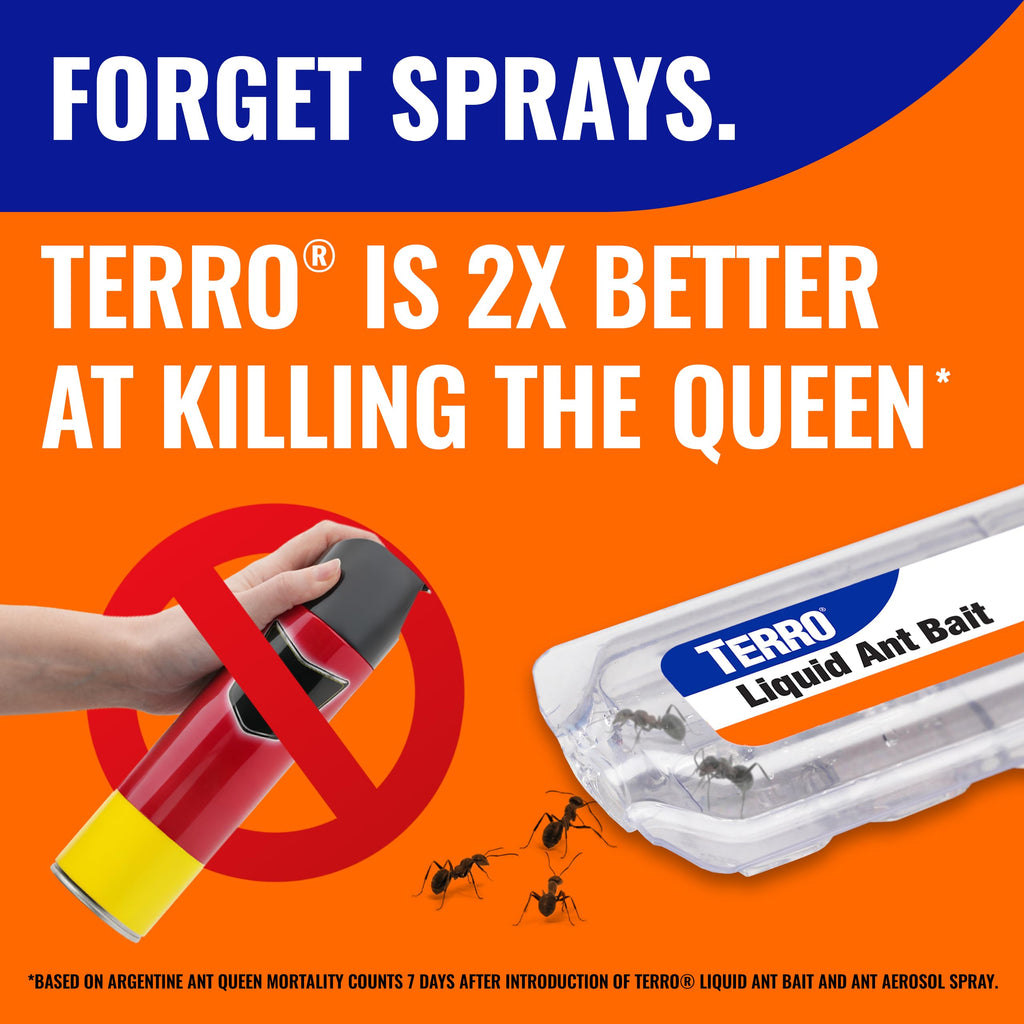 TERRO Liquid Ant Killer Bait Stations, 12-Pack, Indoor Ant Traps, T300B | Borax Formula, Kills the Queen & the Entire Colony, Liquid Ant Baits Indoor, Kills Household Ants, Indoor Use