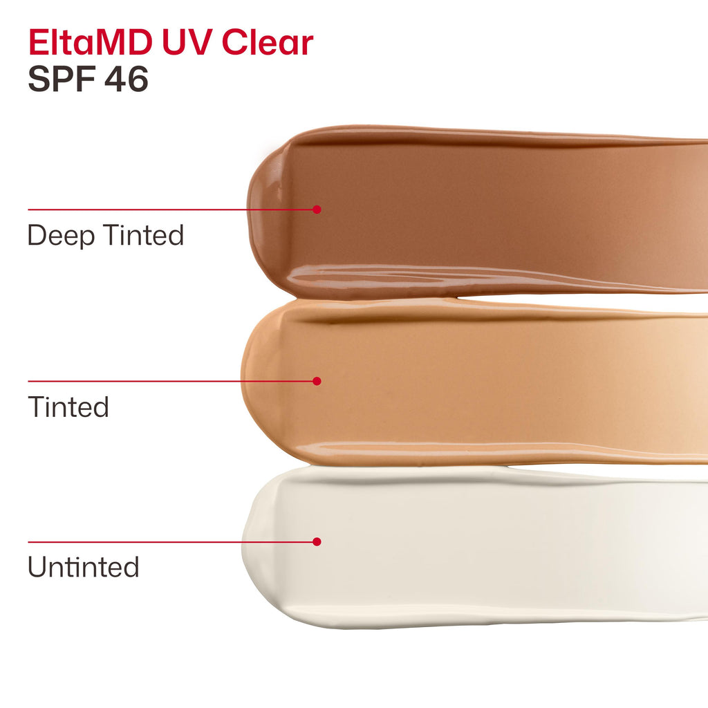 EltaMD UV Clear Face Sunscreen with Zinc Oxide, Oil-Free, SPF 46 and SPF 50 | Calms and Protects Acne-Prone Skin and Rosacea, No White Cast, Dermatologist Recommended, Available in Three Tints and Sizes