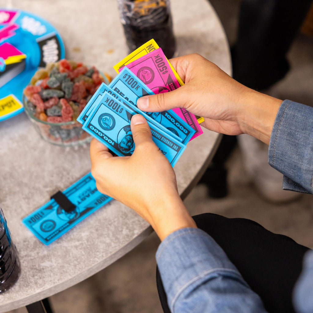 MrBeast Game, The Ultimate Party Game for Friends - Timed Stunts | Spin the wheel, draw Challenge, Duel, Party, or Side Quest cards, group games for adults