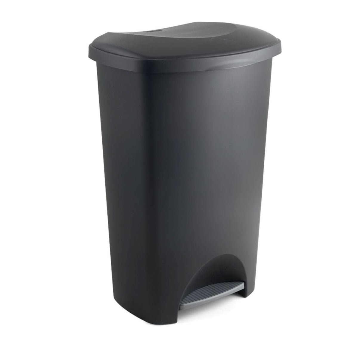 Addis 50L Kitchen Pedal Bin | Black Waste Bin with Soft Close Stay Open Lid | Large 50L kitchen pedal bin with soft-close stay-open lid and durable easy-clean design for everyday family use.