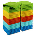 AIDEA Microfiber Cleaning Cloth-50PK, Microfiber Towels for Cars, 12"×12" | Premium Wash Cloths, Dusting Cloth Cleaning Rags, Absorbent Towels for SUVs, House, Kitchen, Window, Cleaning Supplies