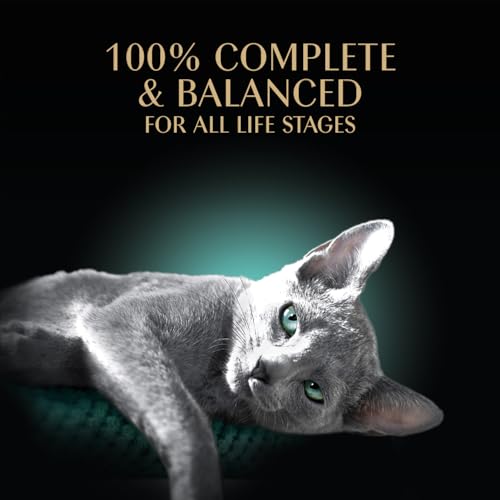 Sheba Perfect Portions Cuts Wet Cat Food, Multipack, 2.6 oz, 24 ct | Chicken, Salmon & Turkey cuts in gravy, grain-free, protein-rich, no corn/soy, essential vitamins & minerals, twin-pack trays