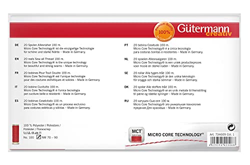 Gutermann Thread Set: Sew-All: 100m: Pack of 20