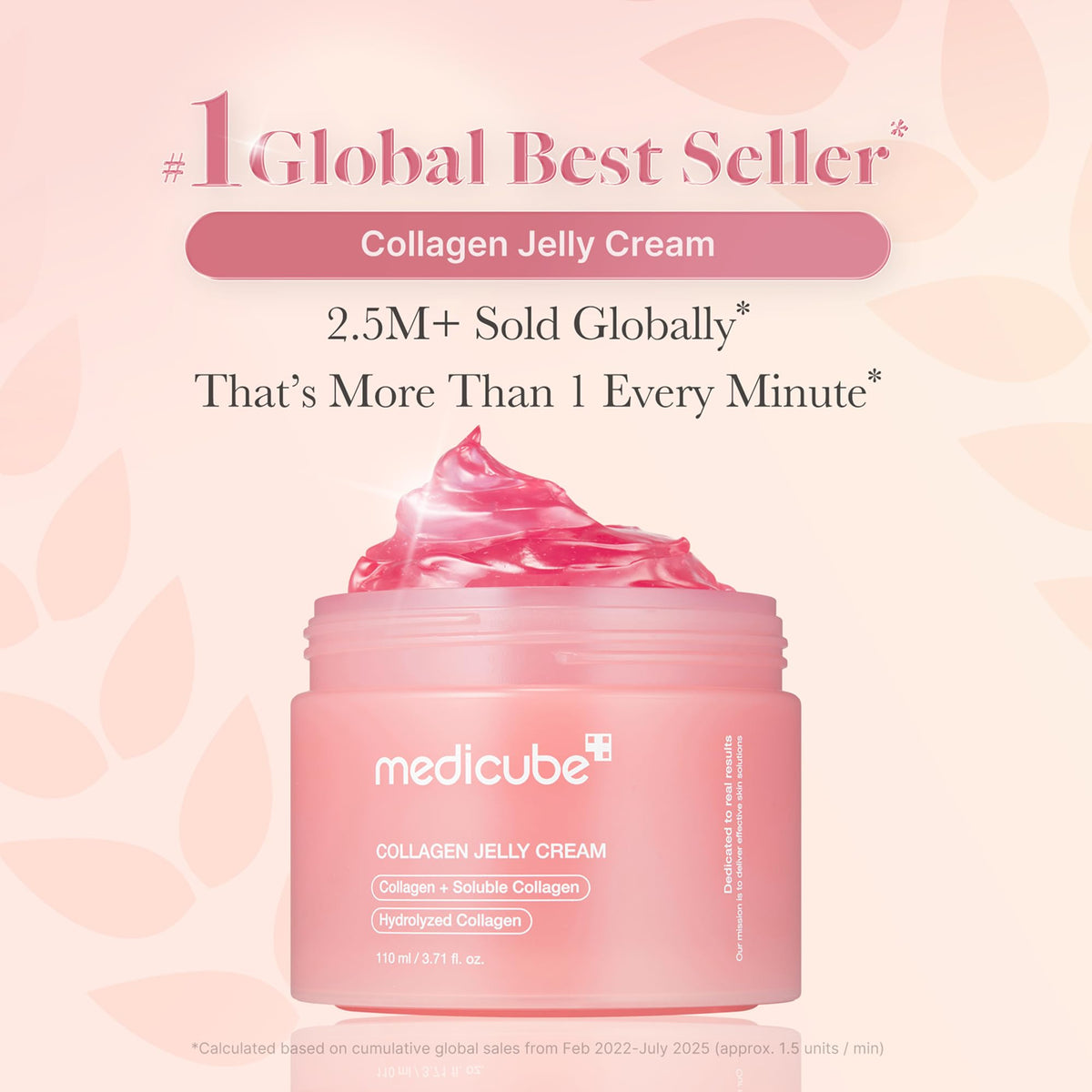 medicube Jelly Cream with Collagen & Niacinamide, 3.71 fl.oz | Freeze-Dried Hydrolyzed Collagen for Skin Barrier Hydration & 24H Glow - Plumper, Firmer looking skin, 3.71 fl.oz