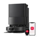 roborock Qrevo S Pro Robot Vacuum Cleaner with Mop Function, 18,500 Pa | Improved from QV 35A, 75°C hot water mop cleaning, anti-tangle system, obstacle avoidance, all-in-one dock (black)