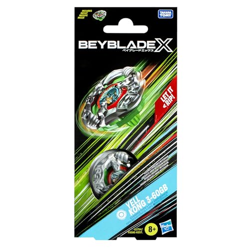 Beyblade X Yell Kong 3-60GB Booster Pack Set with Stamina Type Top; Authentic Takara Tomy Battle Tops Games/Toys for Boys and Girls 8+