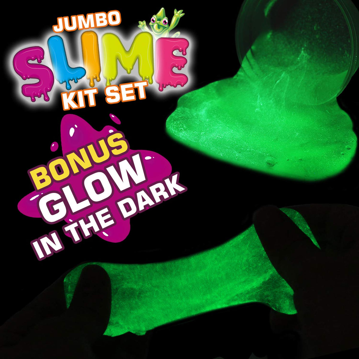126 Pcs DIY Slime Making Kit for Girls Boys, Ultimate Supplies for Kid | Creative Slime Bulk for Birthday Gifts, sensory play,Include 28 Slime, 2 Glow in The Dark Powder, 48 Bottle Glitter jar etc.