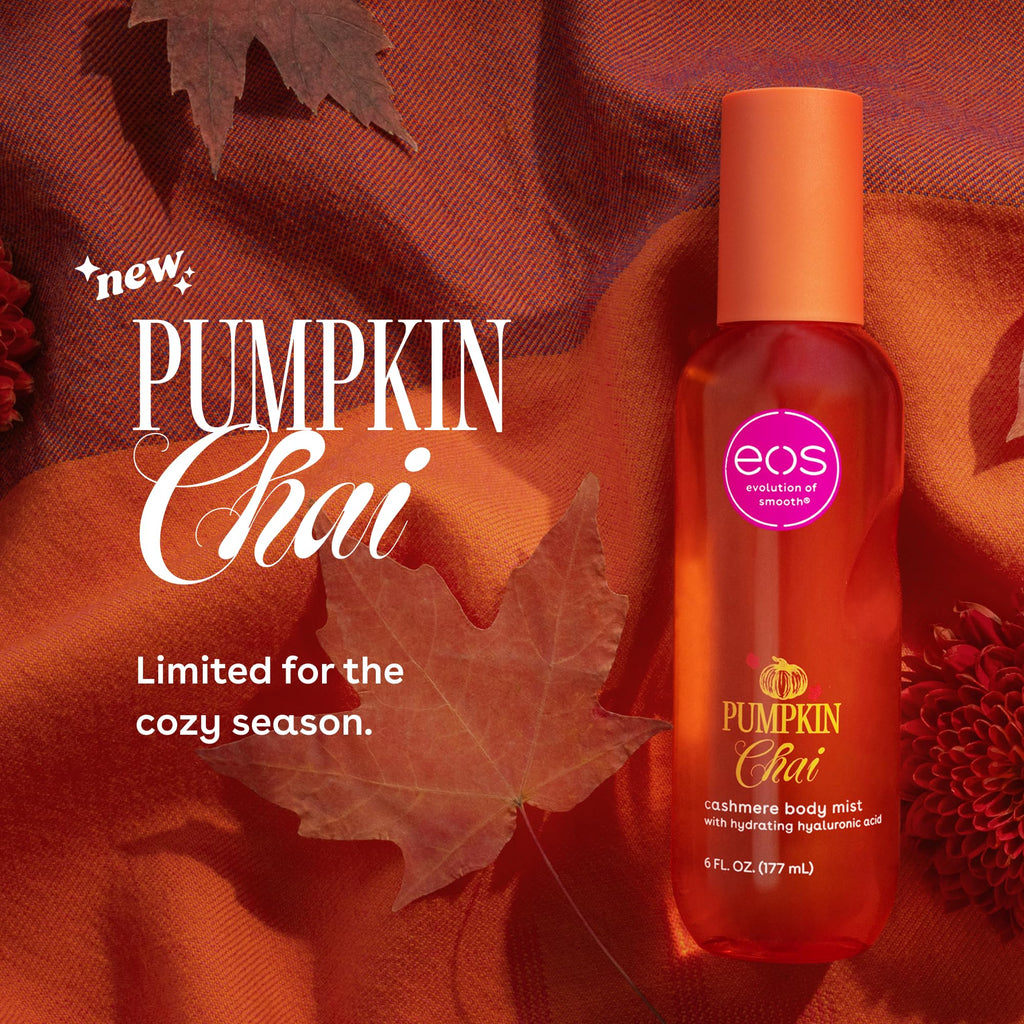 eos Pumpkin Chai Fine Fragrance Body Mist - Fall Body Spray, 6 fl oz
