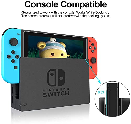 daydayup 3-Pack Tempered Glass Screen Protector for Nintendo Switch 1 2017 | 9H Scratch Resistance, 99.9% HD Clarity, Oleophobic Coating, 3DS Screen Protector, Fingerprint Resistant