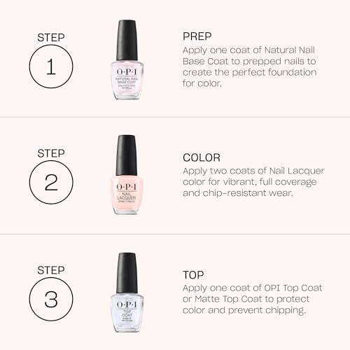OPI Nail Lacquer Classic Nail Polish Colors | Crème, Shimmer, and Glitter | Chip Resistant Nail-Polish | Fast Drying, Streak-free Formula | 0.5 Fl Oz