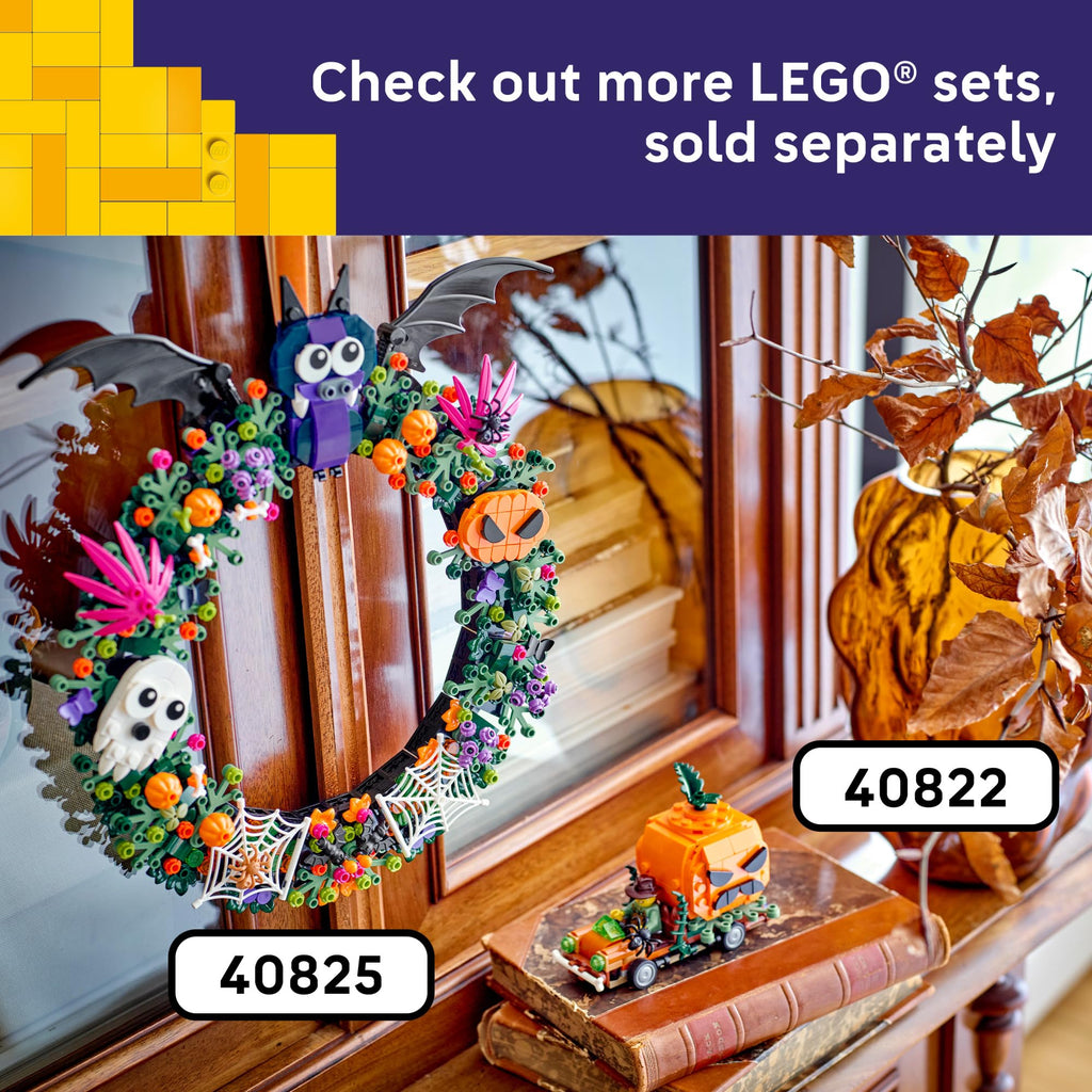 LEGO Jack-O'-Lantern Pickup Truck 40822 | Building Toys for Boys & Girls, Ages 8+, Halloween Decor & Craft, 177 pieces, Gift for Kids