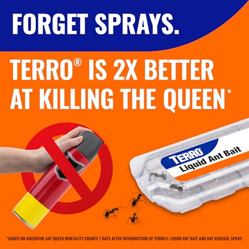 TERRO Liquid Ant Killer Bait Stations, 12-Pack, Indoor Ant Traps, T300B | Borax Formula, Kills the Queen & the Entire Colony, Liquid Ant Baits Indoor, Kills Household Ants, Indoor Use