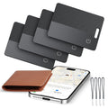 Ultra-Thin Wallet Tracker Card(iOS Only), Bluetooth Tracker Smart Card for Apple Find My iPhone Wallet GPS Tracker, Supports Wireless Charging, 10 Years Battery for Luggage, Wallets, Backpacks, Keys