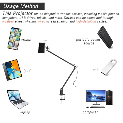 Drawing Projector, Art Projector for Tracing for Cookie and Banner Painting | Tracing Drawing Tool Smart Sketcher Cake Cookie Portable Mini Smart Phone Movie Projector with Stand P