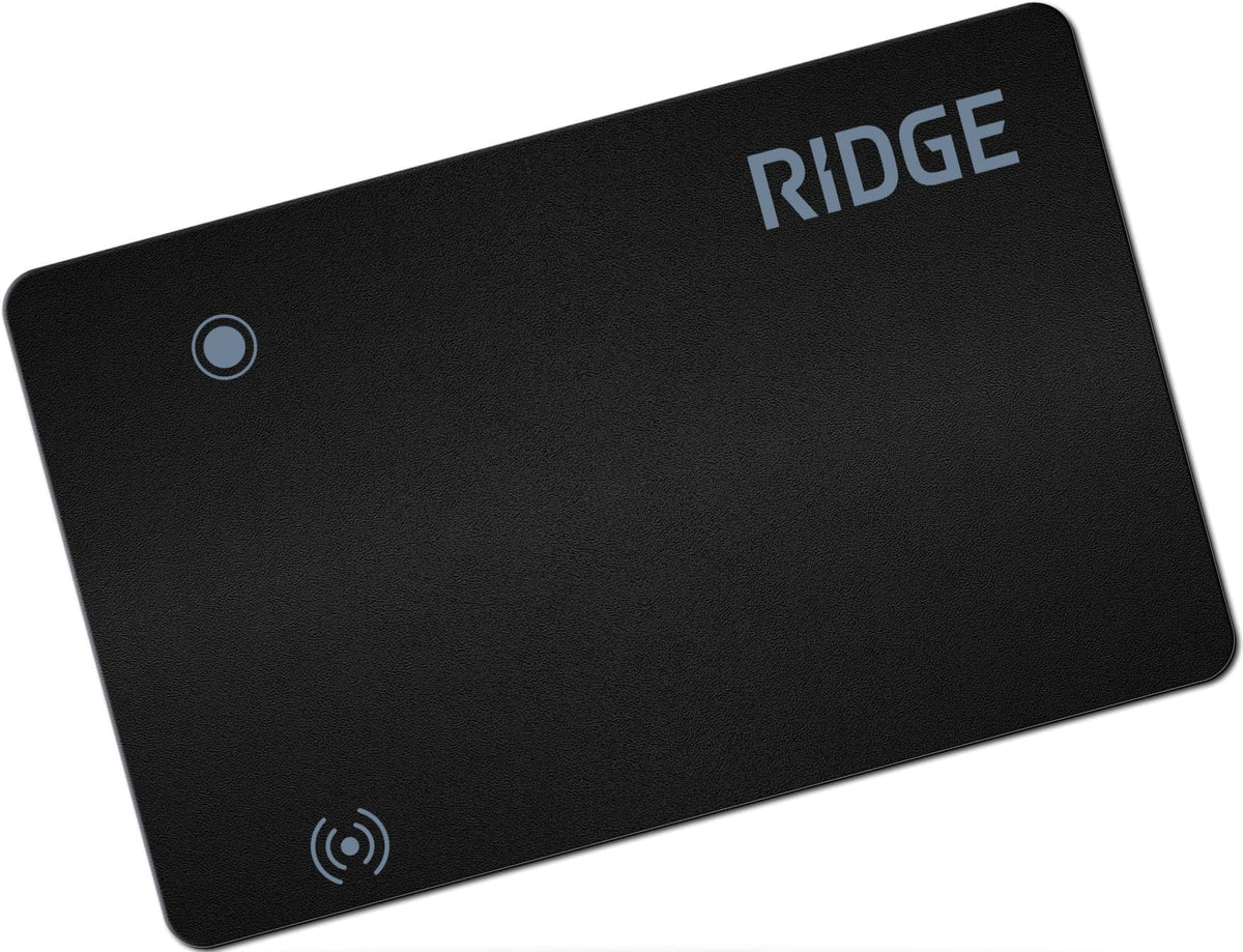 Ridge Tracker Card Compatible with Apple Find My, Compatible with Android Slim Tracking Card - Wallet Finder, Item Locator for Luggage Tags, Passports, Phone - MFi Certified, IP68 Water Resistance