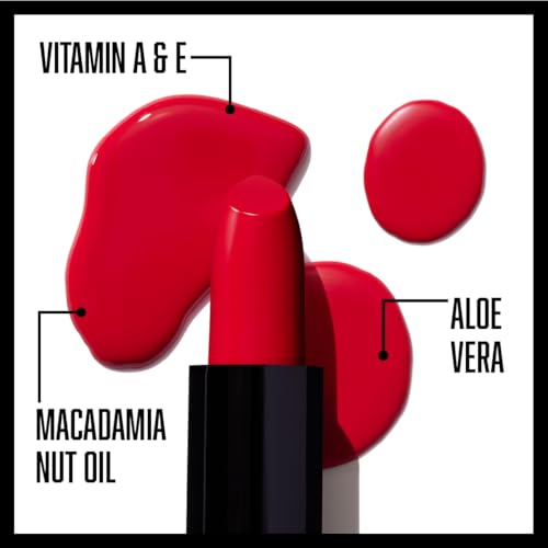 wet n wild Silk Finish Lipstick, Hydrating Rich Buildable Lip Color, Formulated with Vitamins A,E, & Macadamia for Ultimate Hydration, Cruelty-Free & Vegan - Dark Pink Frost