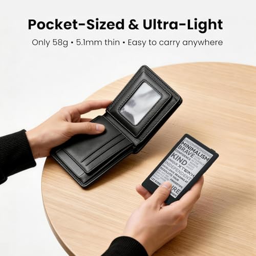 XTEINK X3 3.7" Pocket E-Ink eBook Reader,58g,Magnetic, Mini Ereader Devices | Ultra-thin 0.2" design with magnetic pogo-pin charging, gyroscope page-turn, 16GB storage, and distraction-free reading