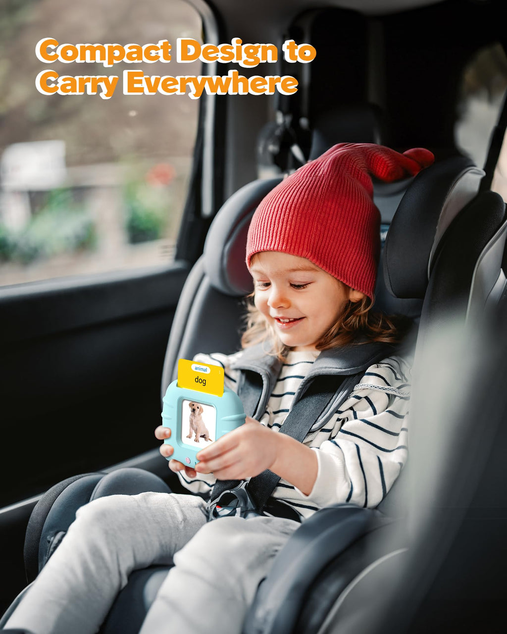 Airbition Talking Flash Cards for Toddlers Ages 1‑4,224 Words English Blue | Montessori Language Learning Toys with 224 Words, Pocket Speech Therapy Toys, Sensory Learning Kit, Educational Toys for Kids