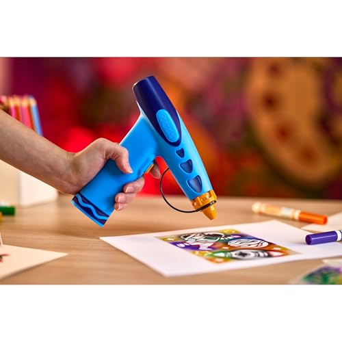 Crayola Marker Airbrush Spray Art Kit, 8 Washable Markers, 5 Stencils | Arts & Crafts Toys for Kids, Birthday, Holiday Gifts for Girls & Boys 6+, Battery-Powered Sprayer Kids Activities