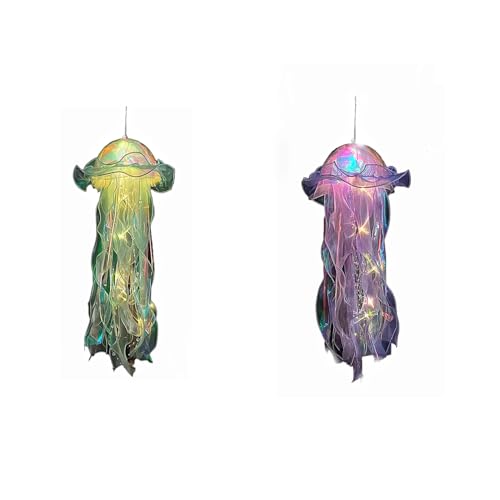 RPS-IND Jellyfish Hanging Decor, Set of 5 for Under the Sea Party Decoration