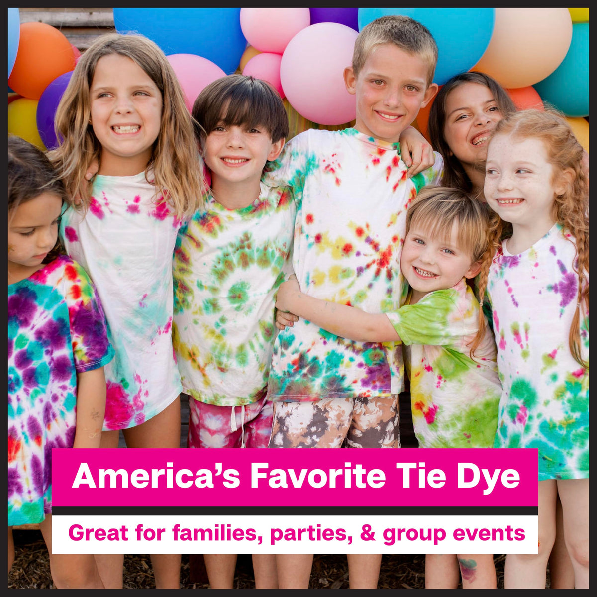 Tulip One-Step Tie Dye Party Kit, 18 Bottles, 14 Colors | 18 Prefilled 2.75 fl oz Bottles, Gloves, Rubber Bands, 2 Project Guides, Large Group Activity, Permanent Fabric Dye