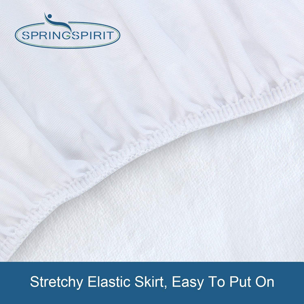Queen Size Mattress Protector Waterproof,Absorbent Fitted Sheet | up to 18" Deep Pocket,Mattress Cover Queen Size Bed Sheets,Terry Machine Wash Protection Mattress Protector