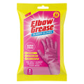 Elbow Grease Pink Rubber Gloves | Super Strong (Medium - 1 Pack) | Flocked Cotton Lined, Non-Slip Household Cleaning Glove - Durable Waterproof Gloves with Soft Lining