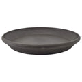 PSW Pot Collection AP35DC 14-inch Plastic/Stone/Wood Composite Plant Saucer Drip Tray – No Drainage Hole (Drillable), Indoor/Outer Water Tray, Dark Charcoal