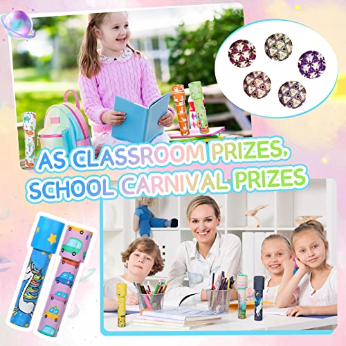Chivao 30 Pcs Classic Kaleidoscope for Kids Party Favors, Cute Style | Bulk Kaleidoscopes, Classroom Rewards, Goodie Bag Stuffers, Birthday Gifts, Random Animal Patterns, Vintage Optical Toys