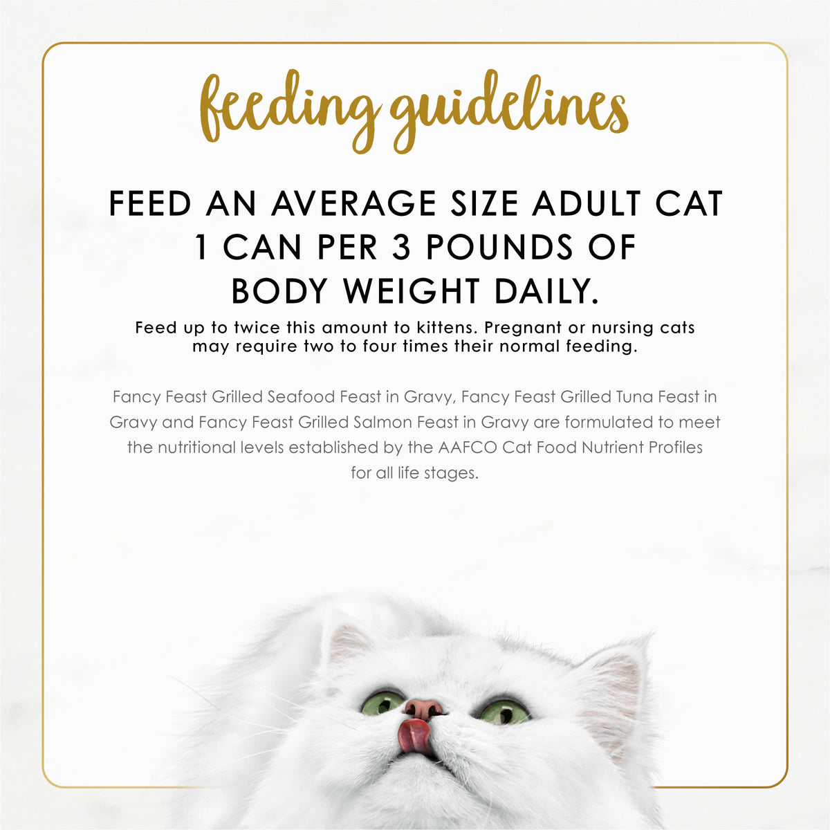 Purina Fancy Feast Grilled Seafood Wet Cat Food, 3 oz Cans, 24-Pack | Variety Pack, crafted with real seafood in savory gravy. Made with no Artificial Colors or Preservatives.