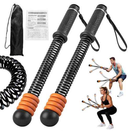 Ropeless Battle Ropes for Home Gym,Cordless Battle Rope for HIIT & Cardio | Weighted Ropeless Battle Rope,Adjustable,Strength Building,Cardio Fitness,Arm Trainer Workout Equipment for Men Women