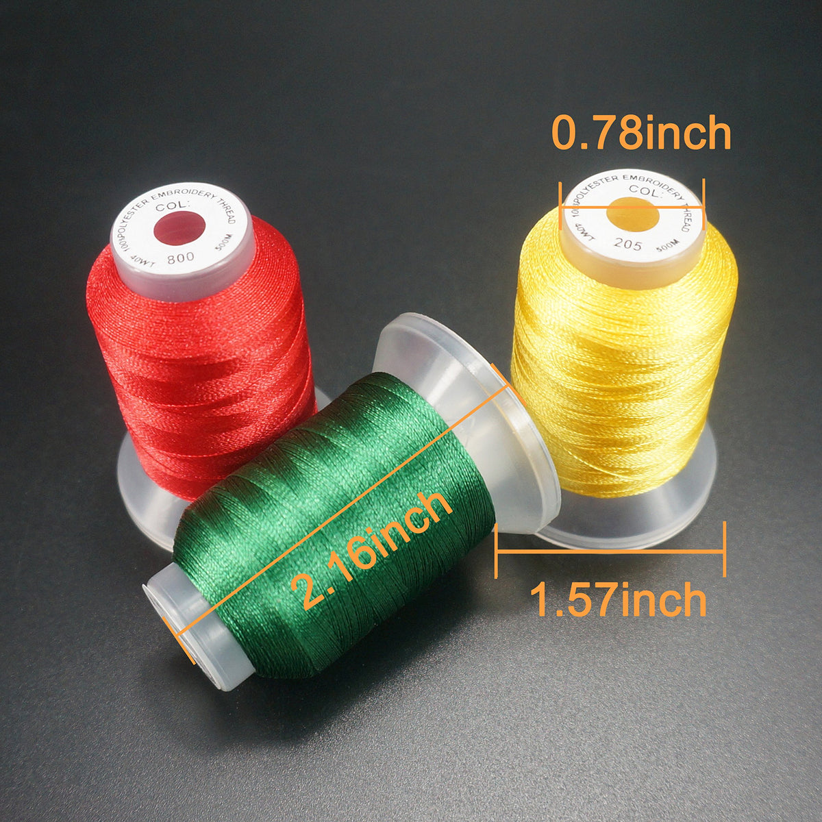 New brothread 40 Colors Polyester Embroidery Machine Thread Kit | Colors Compatible with Brother, 40WT, 500M/550Y spool, Compatible with Brother Babylock Janome Singer Pfaff Bernina Machines